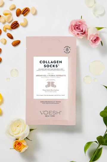 Collagen Socks - Argan Oil & Floral Extracts Pair